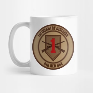 1st Infantry Division Patch (desert subdued) Mug